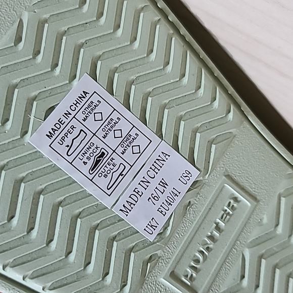 Hunter in/Out Bloom Foam Clog - Muffled Green, Women's 9 Medium NEW - Picture 6 of 9